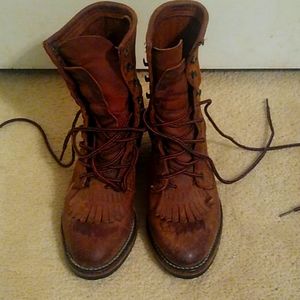 PDT Tuff industrial lady boots leather used